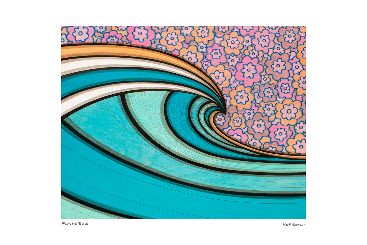 Flowers Blue • Print