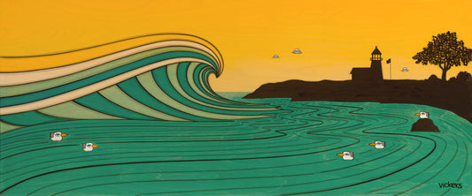 Steamer Lane Sighting - Santa Cruz, CA • Print