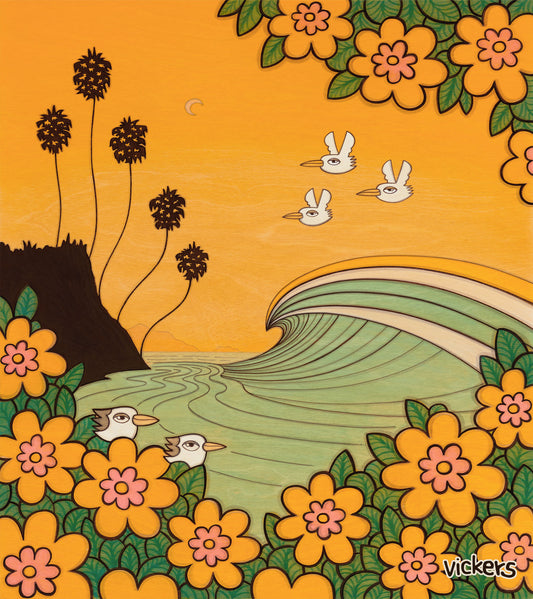 Wave Through Flowers • Print