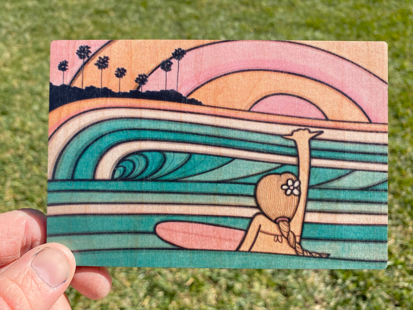 Wooden Postcard Set