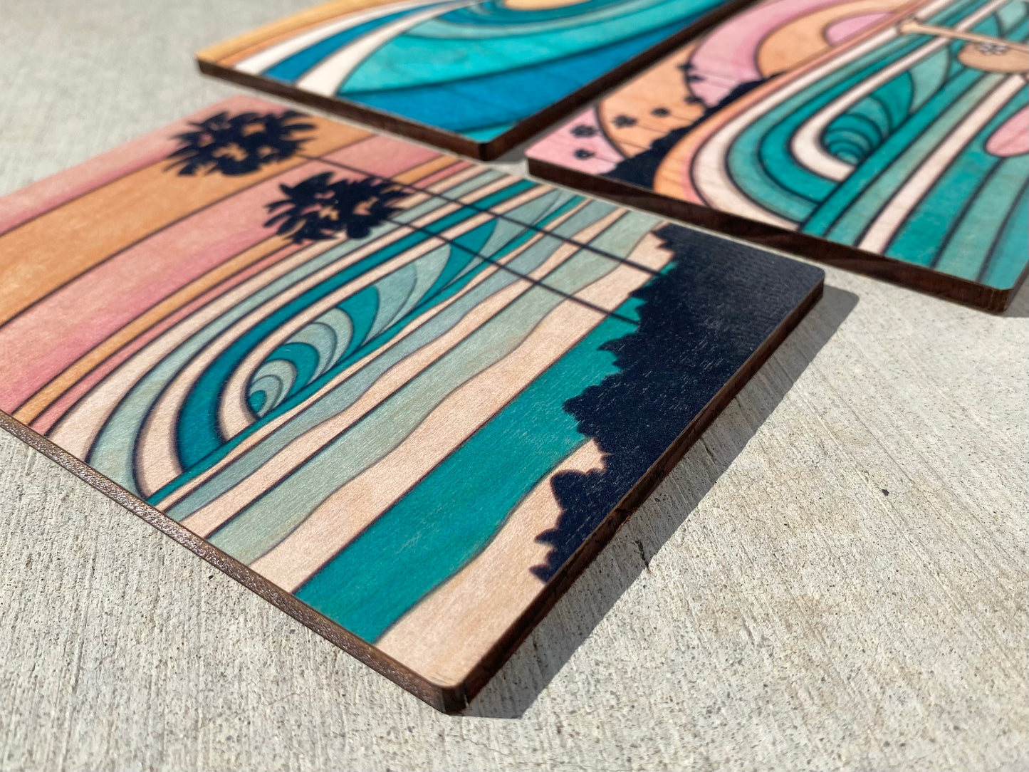 Wooden Postcard Set